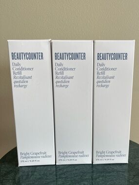 Three Beautycounter Daily Conditioner Refills, Bright Grapefruit, NIB